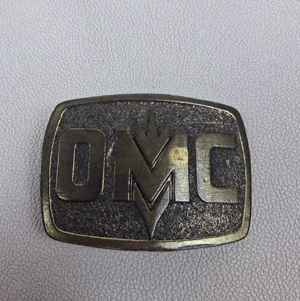 WG01133 NICE VINTAGE 1970s **OMC** OWATONNA MANUFACTURING CO. MINING BELT BUCKLE
